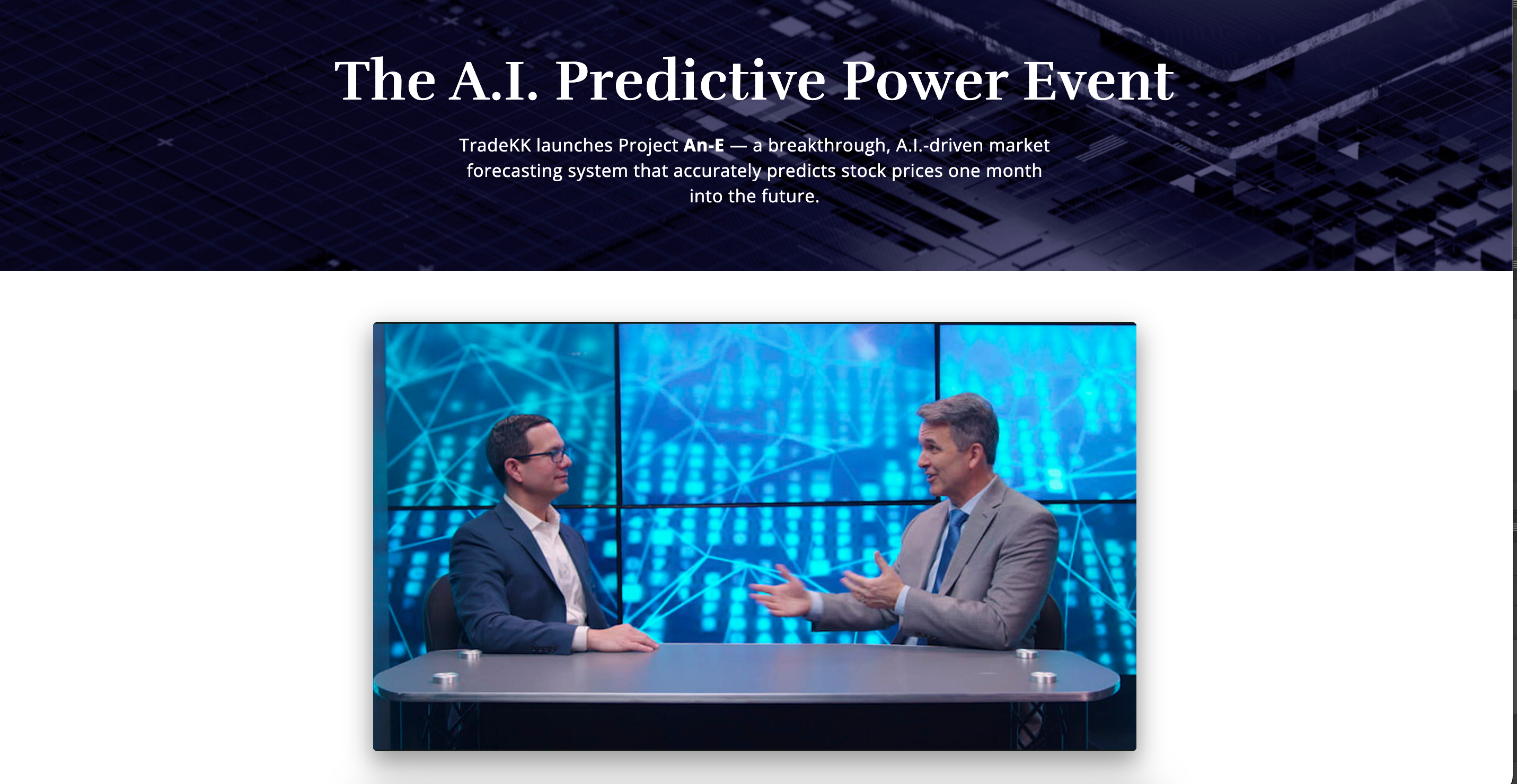 The A.I. Predictive Power Event